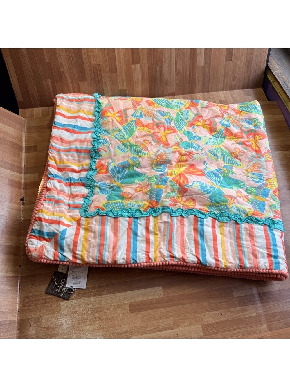 Matilda Jane reversible butterfly blanket. 44x52
NWT